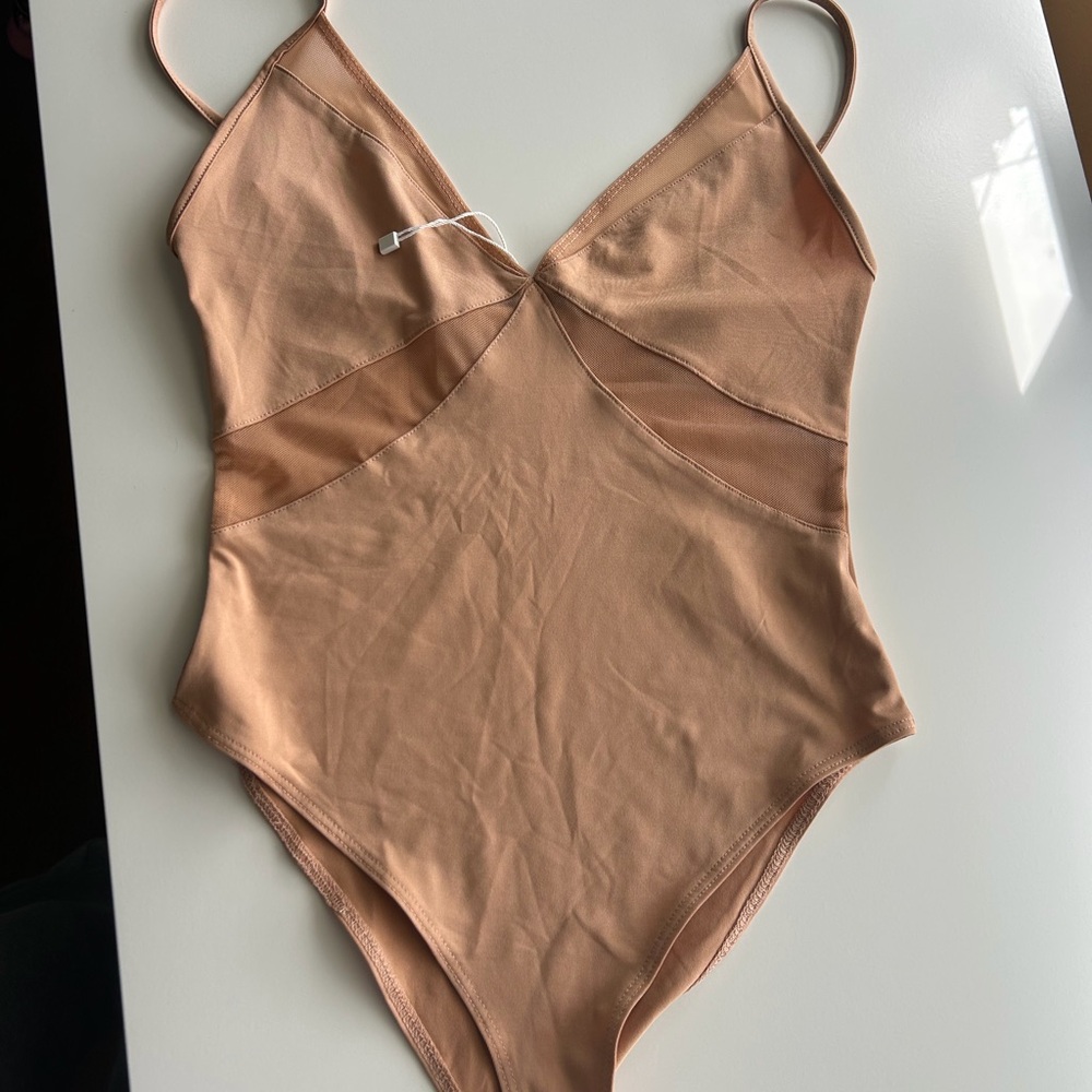 Elegant Tan Bodysuit